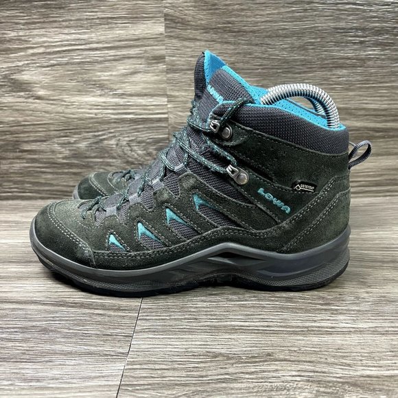 Lowa Levante GTX Qc Mid Black & Blue Hiking Boots Women's Shoes Size 7 - Picture 3 of 8